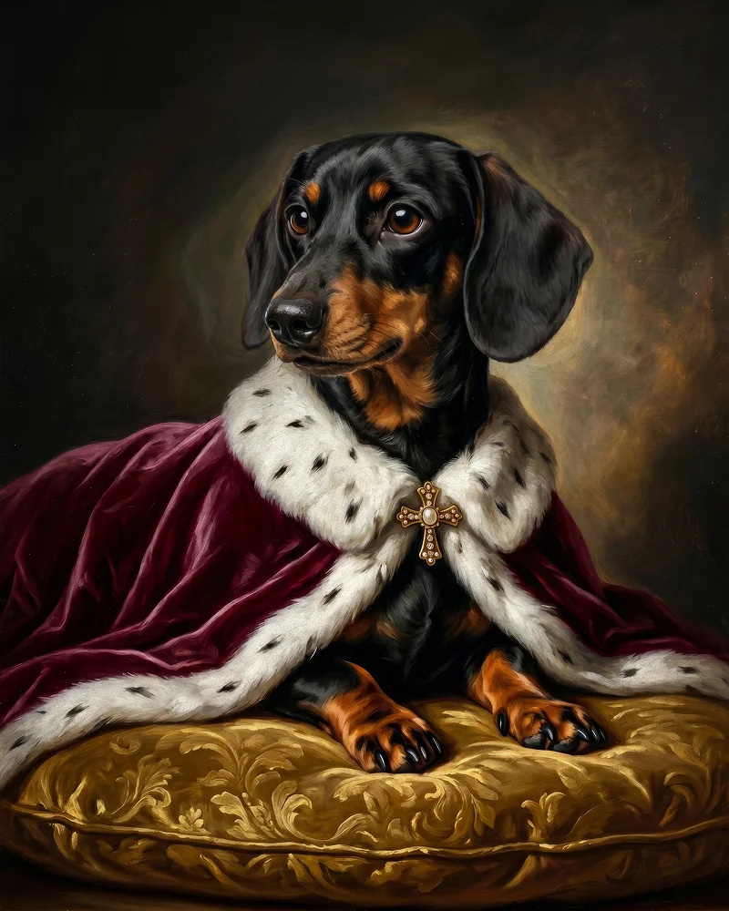 Royal pet portrait example