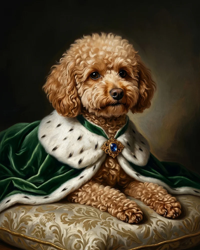 Royal pet portrait example