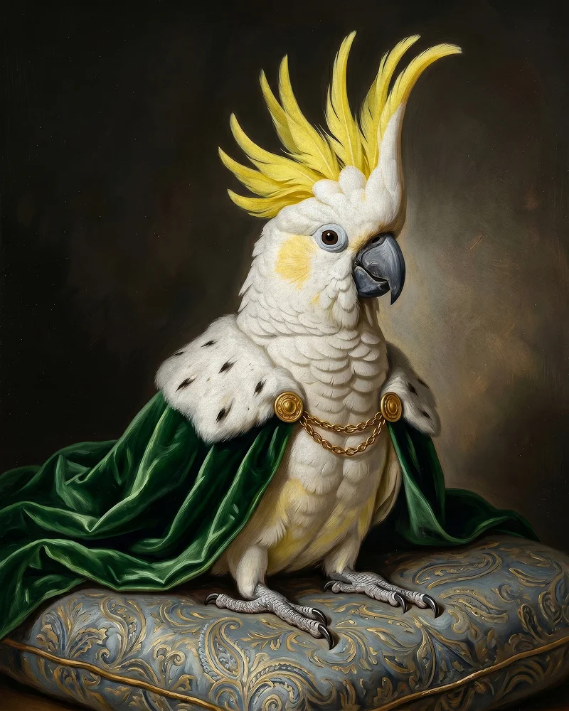 Royal pet portrait example