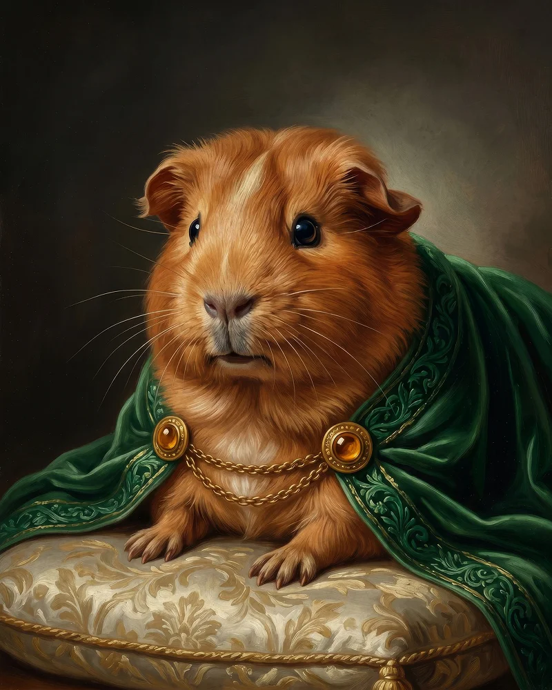 Royal pet portrait example